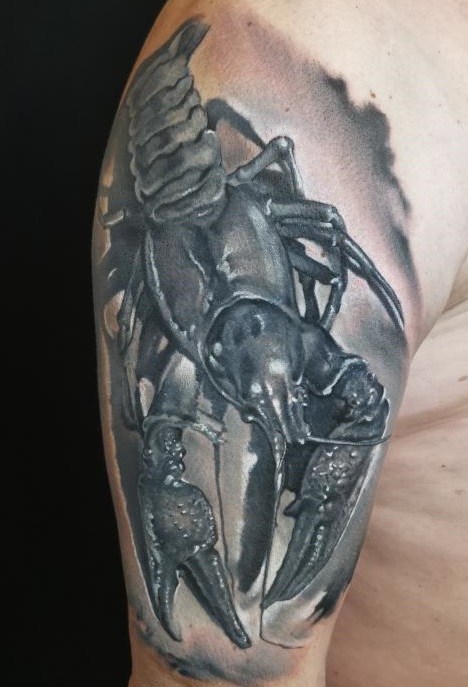 Krebstattoo 
Edelkrebs Astacus astacus